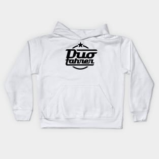 Duo driver logo v.1 (black) Kids Hoodie